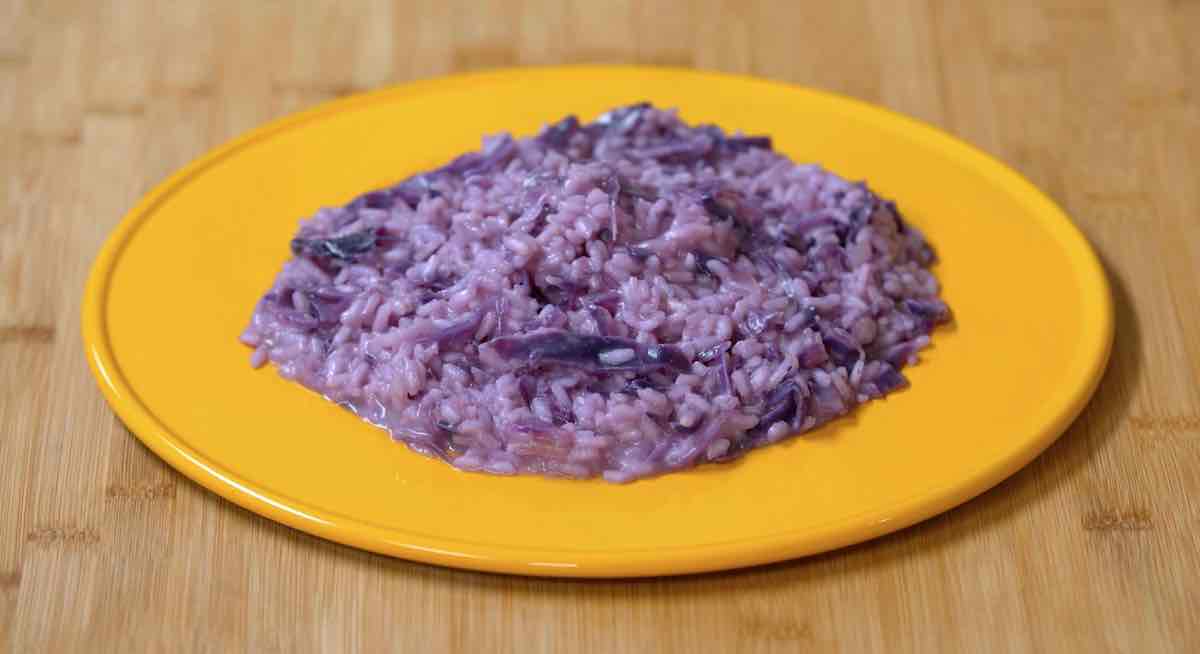 Risotto con cavolo viola